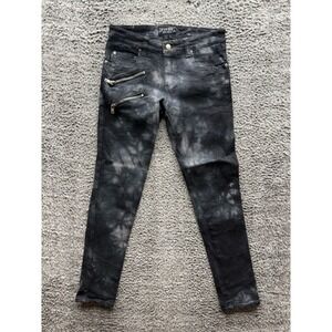 Daang Goodman‎ Tripp Nyc Tie Dye Skinny Denim Pants Black Mens Size 30
